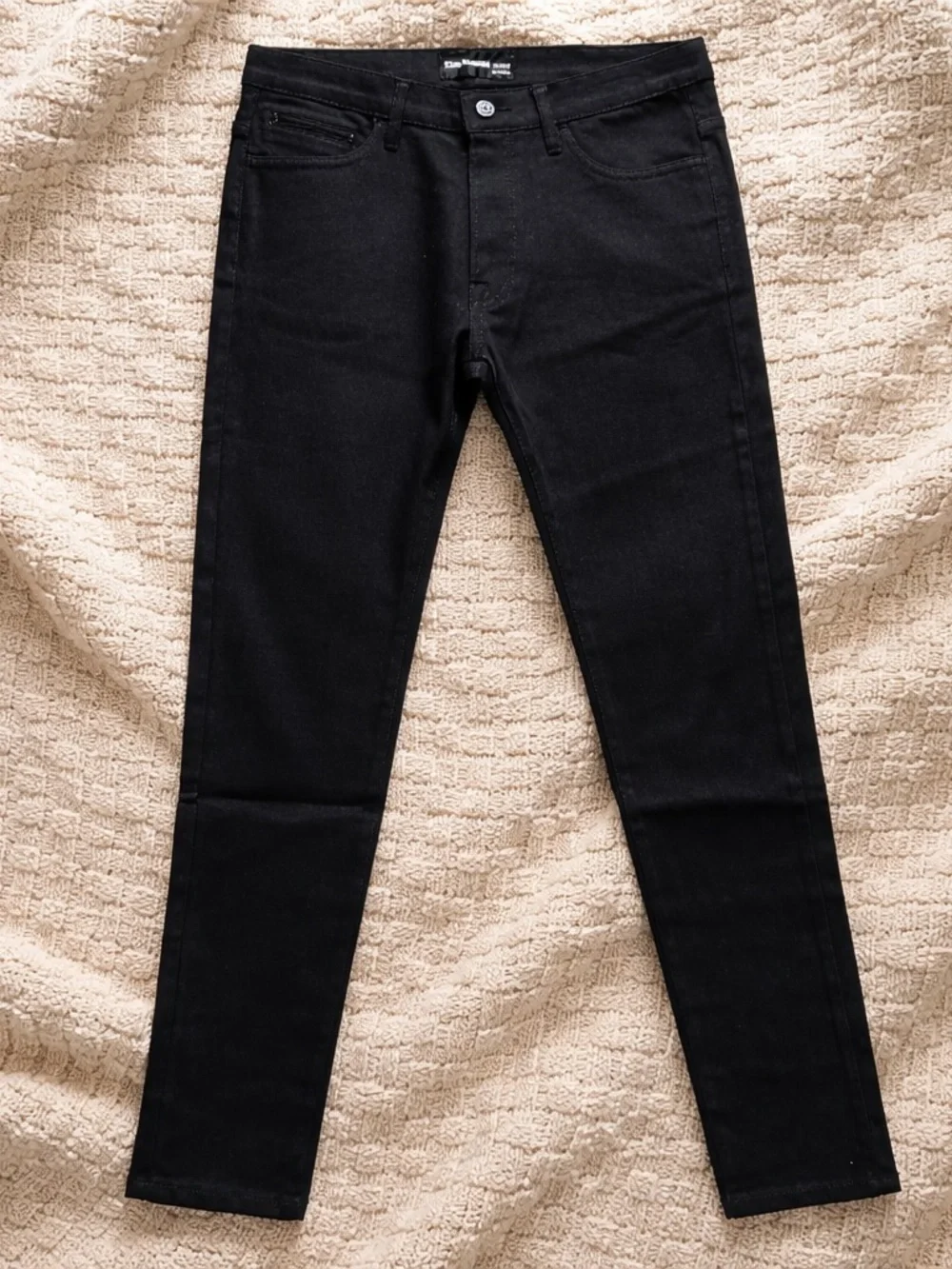 The Kooples men’s fitted Black Jeans - Classic Straight Fit button fly 31x34 - Picture 2 of 6